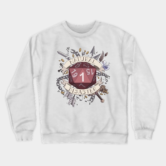 Natural Disaster Crewneck Sweatshirt by rbillustration